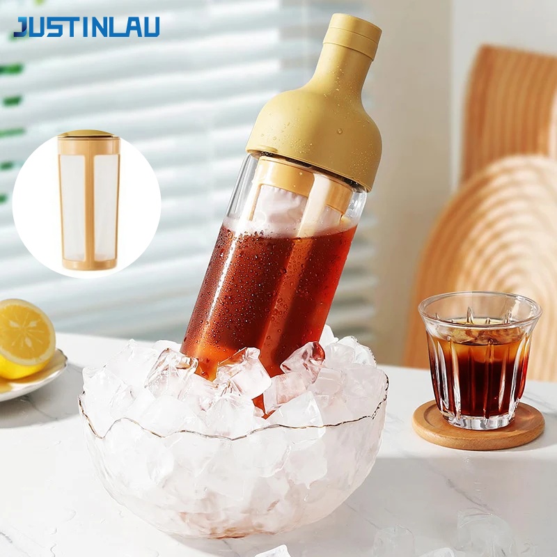 Xbloom Coffee Tea - JUSTINLAU 1L เหยือกชงกาแฟสกัดเย็น กาชงชาผลไม้พร้อมตะแกรงกรอง หม้อกาแฟแก้วบอโรซิลิเกตคุณภาพสูงสำหรับร้านกาแฟ