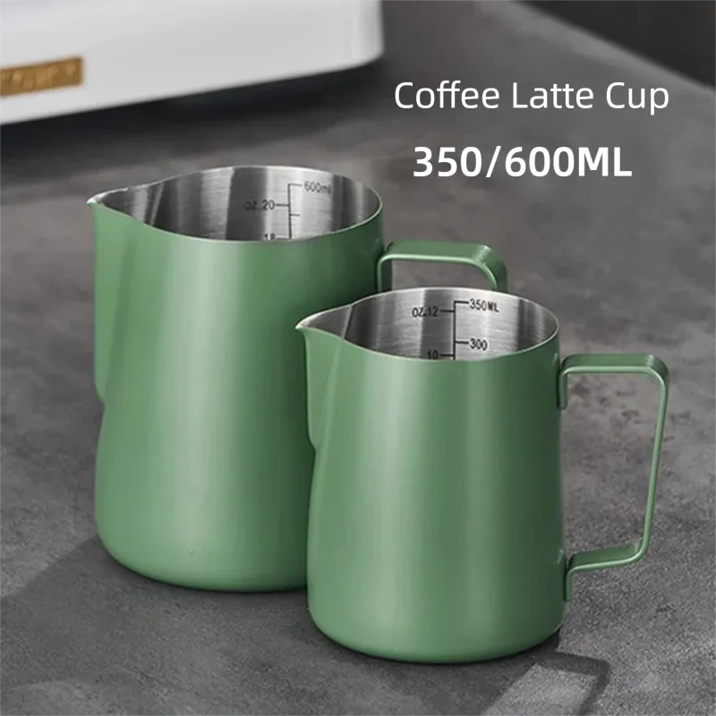 Barista Milk Jug - เหยือกตีฟองนมสำหรับกาแฟ ขนาด 350/600 มล. ทำจากสแตนเลส 304