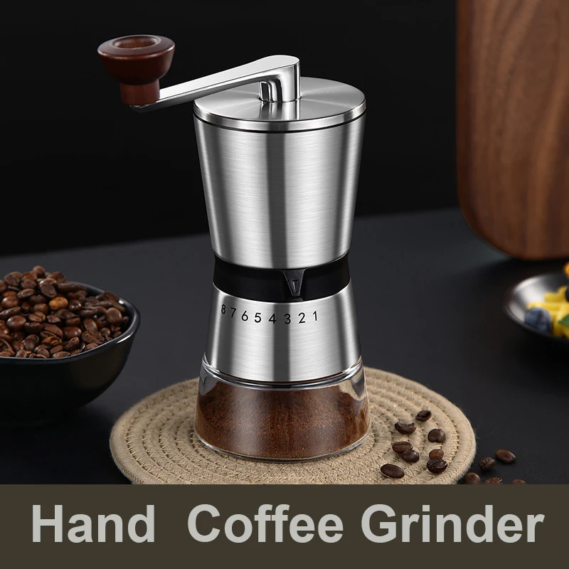 เครื่องบดกาแฟมือหมุนแบบปรับได้ - Burr Hand Grinder บทวิจารณ์และราคา