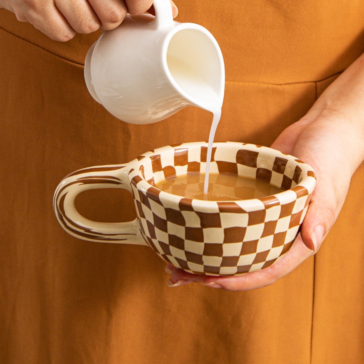 แก้วกาแฟเซรามิก 1 ชิ้น พร้อมด้ - Coffee Tea & Espresso Appliances บทวิจารณ์และราคา