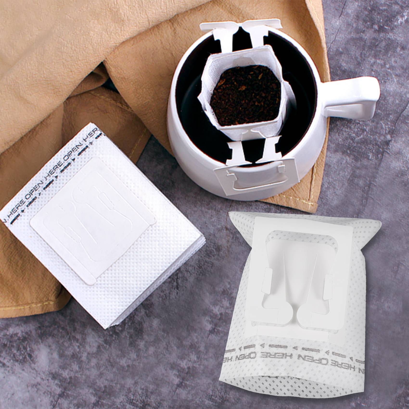50 ชิ้น / แพ็ค ถุงกรองกาแฟแบบแ - Coffee Tea & Espresso Appliances บทวิจารณ์และราคา