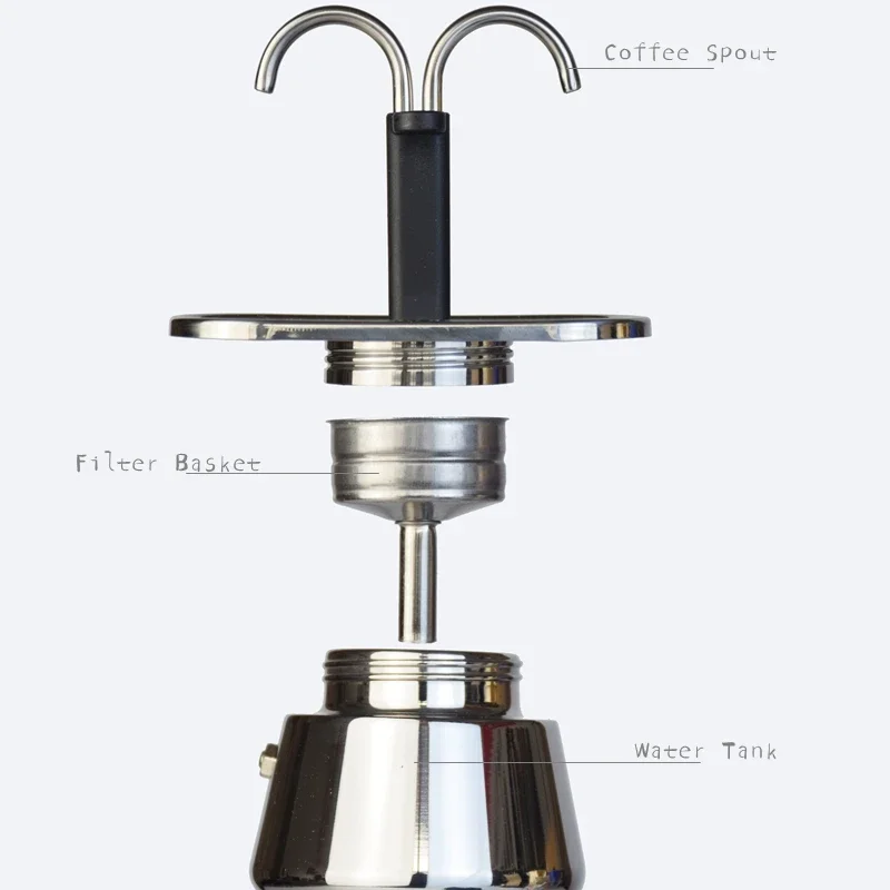 หม้อต้มกาแฟขนาดเล็ก200มล. หม้อ - Moka Pot Stove บทวิจารณ์และราคา