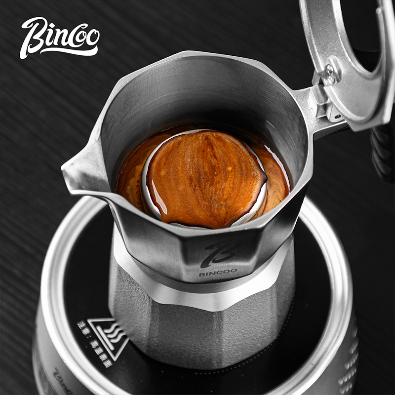 หม้อต้มกาแฟ Bincoo แบบวาล์วคู่ - Moka Pot Stove บทวิจารณ์และราคา