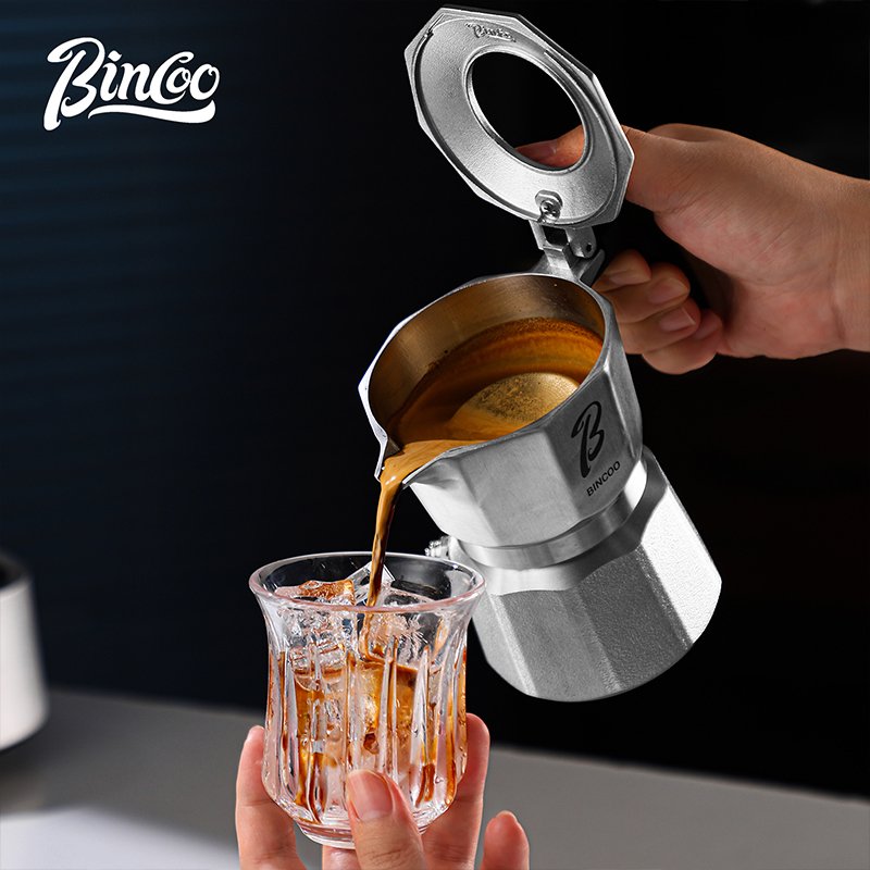 หม้อต้มกาแฟ Bincoo แบบวาล์วคู่ - Moka Pot Stove บทวิจารณ์และราคา