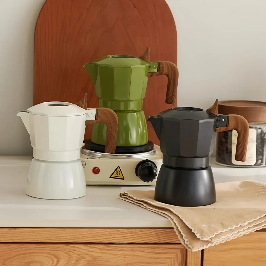 หม้อกาแฟแบบวาล์วคู่ 100 มล. กา - Moka Pot Stove บทวิจารณ์และราคา