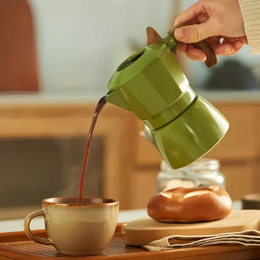 หม้อกาแฟแบบวาล์วคู่ 100 มล. กา - Moka Pot Stove บทวิจารณ์และราคา