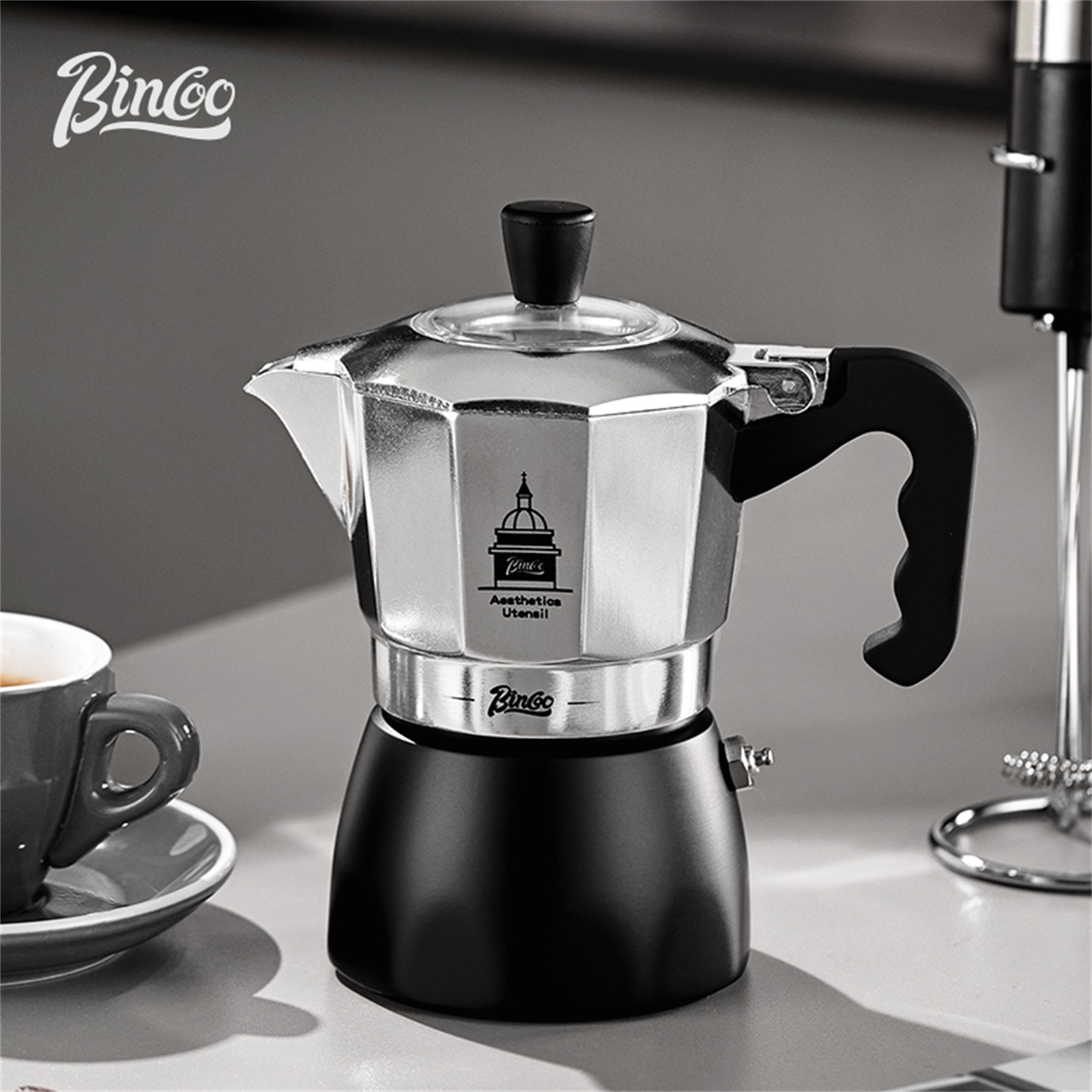 BINCOO วาล์วคู่ Moka Pot,Espre - Moka Pot Stove บทวิจารณ์และราคา