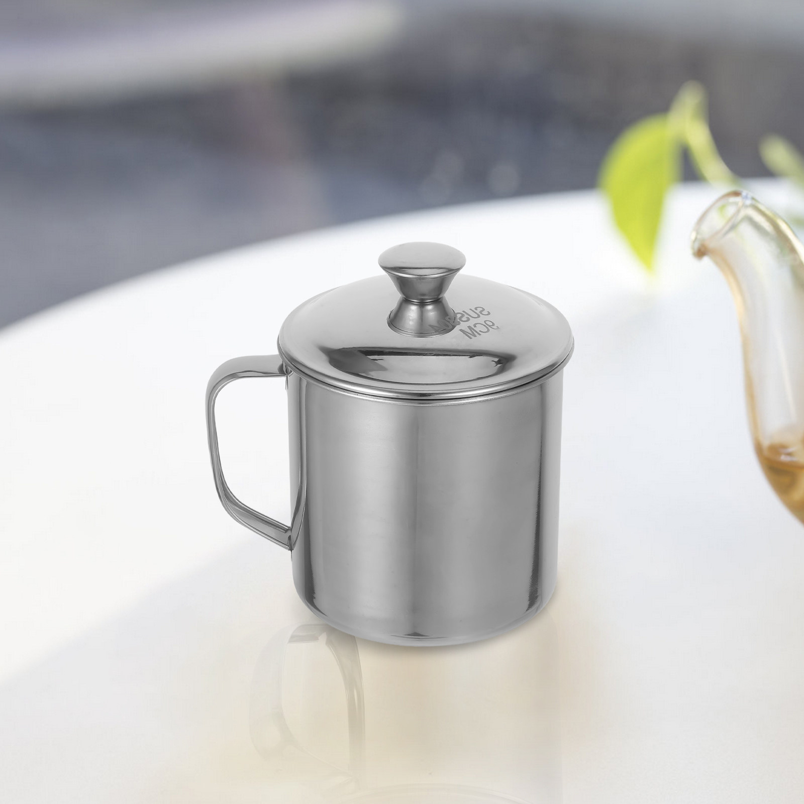 แก้วสแตนเลสพร้อมฝาปิด ใช้ซ้ำได - Coffee Tea & Espresso Appliances บทวิจารณ์และราคา