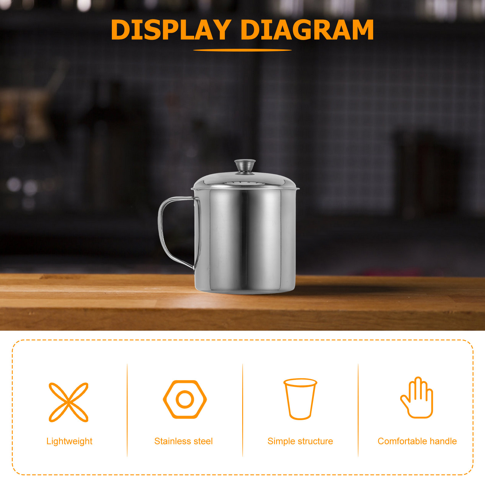 แก้วสแตนเลสพร้อมฝาปิด ใช้ซ้ำได - Coffee Tea & Espresso Appliances บทวิจารณ์และราคา