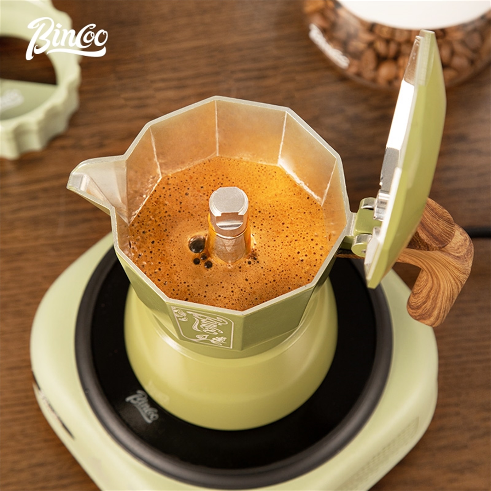 ชุดหม้อต้มกาแฟมอคค่าพ็อต Binco - Moka Pot Stove บทวิจารณ์และราคา