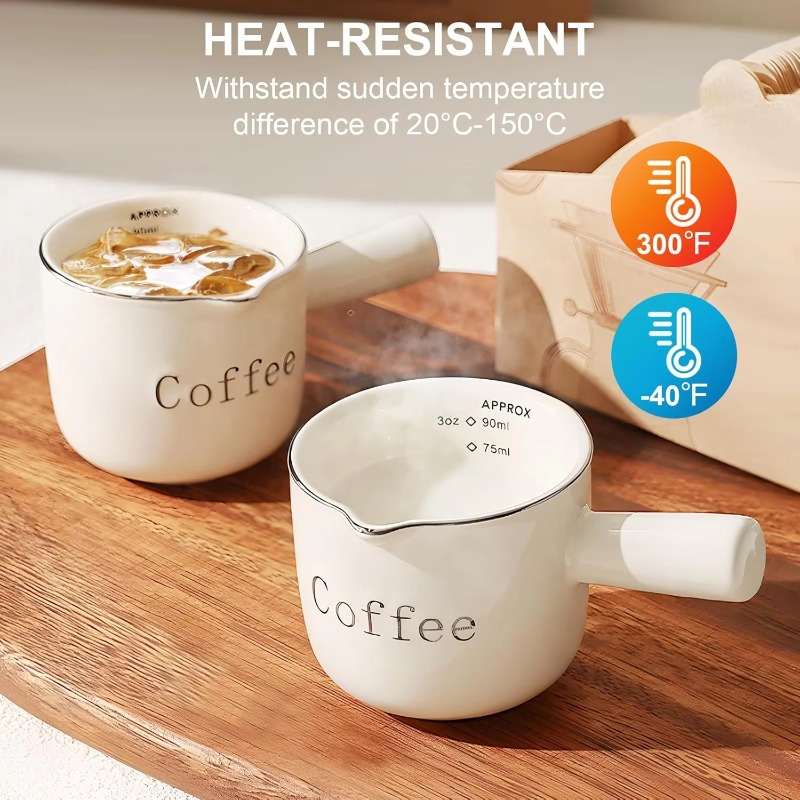 มินิถ้วยกาแฟเซรามิคพร้อมที่จับ - Coffee Tea With Milk บทวิจารณ์และราคา