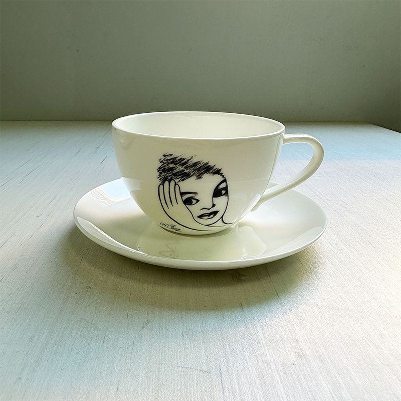 แก้วเซรามิกพร้อมลายการ์ตูนวาดม - Coffee Tea Images บทวิจารณ์และราคา