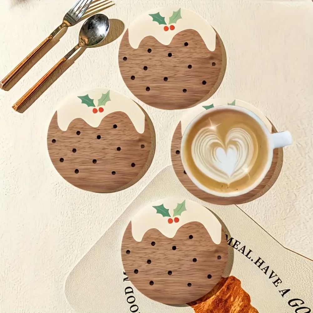 ชุดที่รองแก้วไม้สไตล์พุดดิ้ง ท - Coffee Tea And Sugar Set บทวิจารณ์และราคา