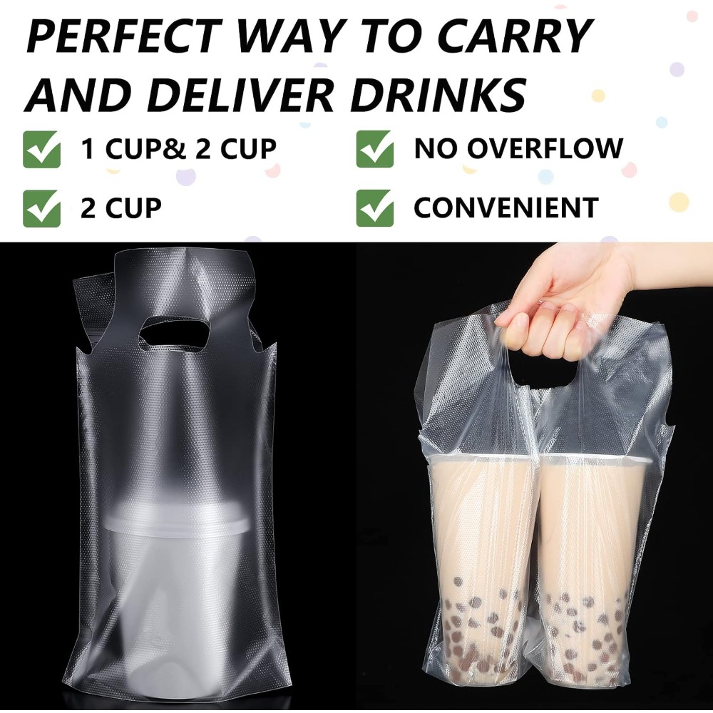ถุงพลาสติกใสสำหรับใส่แก้วพร้อม - Coffee Tea Images บทวิจารณ์และราคา