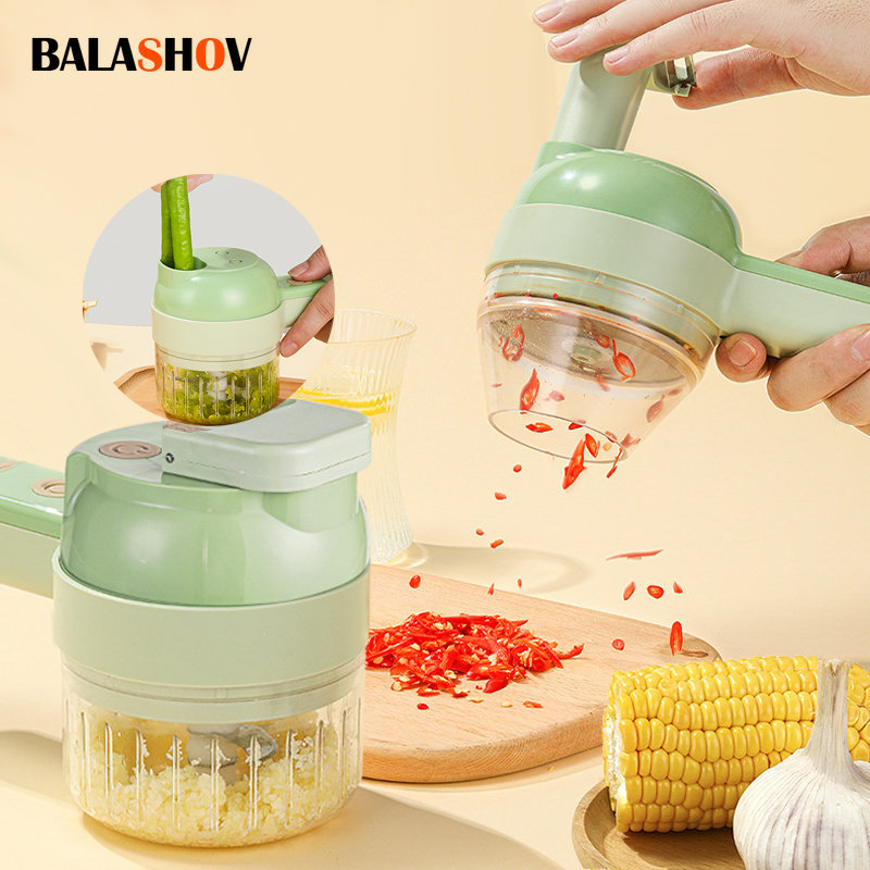 4In1 เครื่องตัดผักไฟฟ้าชุดมือถ - Burr Hand Grinder บทวิจารณ์และราคา
