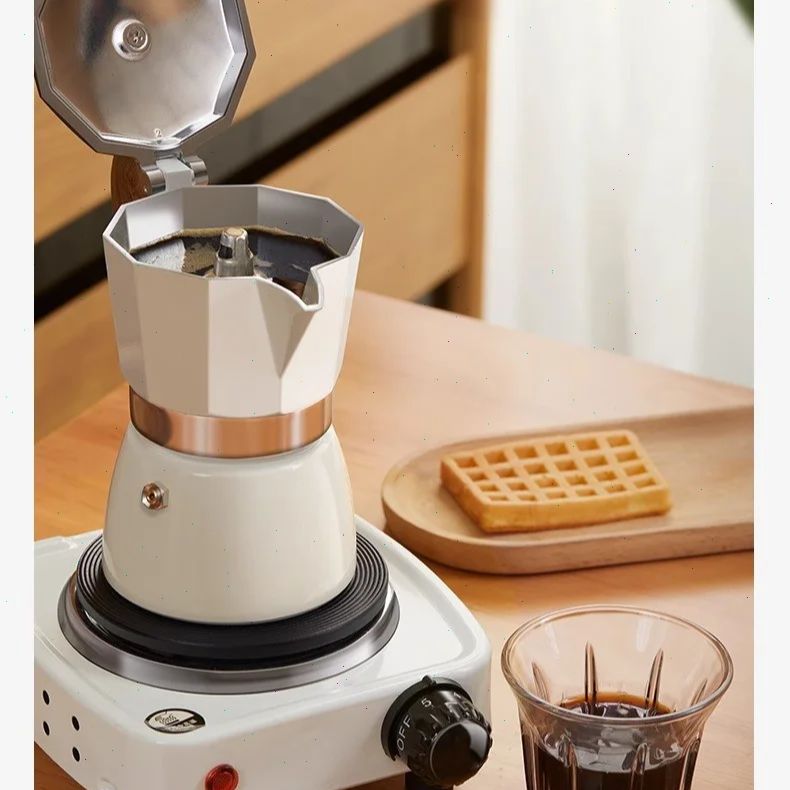หม้อโมก้าพ็อตแบบก้นกลม วาล์วเด - Moka Pot Stove บทวิจารณ์และราคา